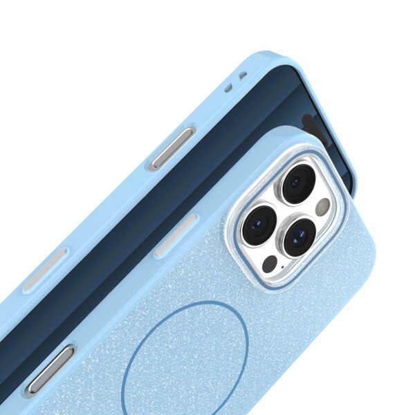445356_oryg Glitter Thin Mag case for iPhone 16 Pro Max 6,9" blue