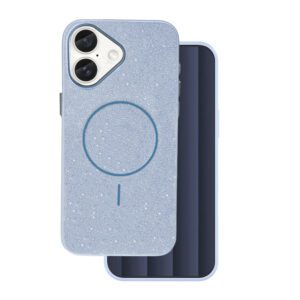 445377_oryg Glitter Thin Mag case for iPhone 16e blue