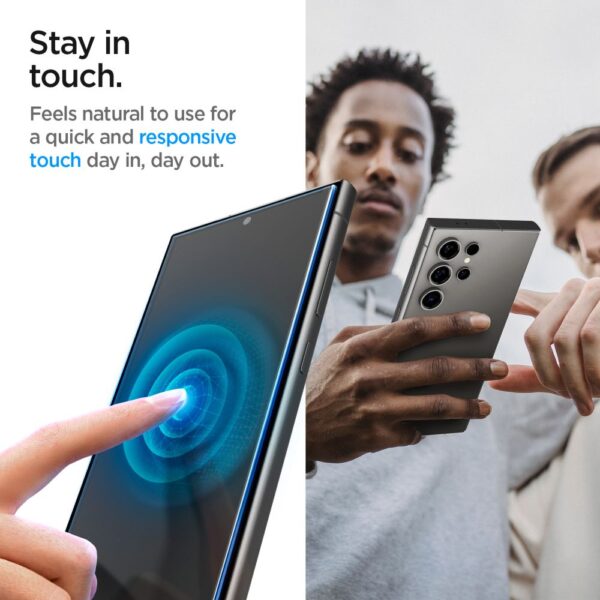446838_oryg Spigen Glas.tR "EZ Fit" Tempered Glass 2-Pack for Samsung Galaxy S24 Ultra Privacy