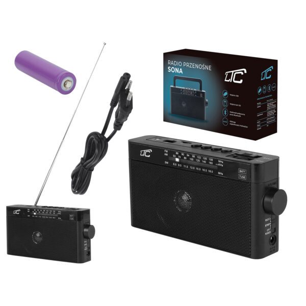 LTC portable radio SONA, Bluetooth, USB, TF, black