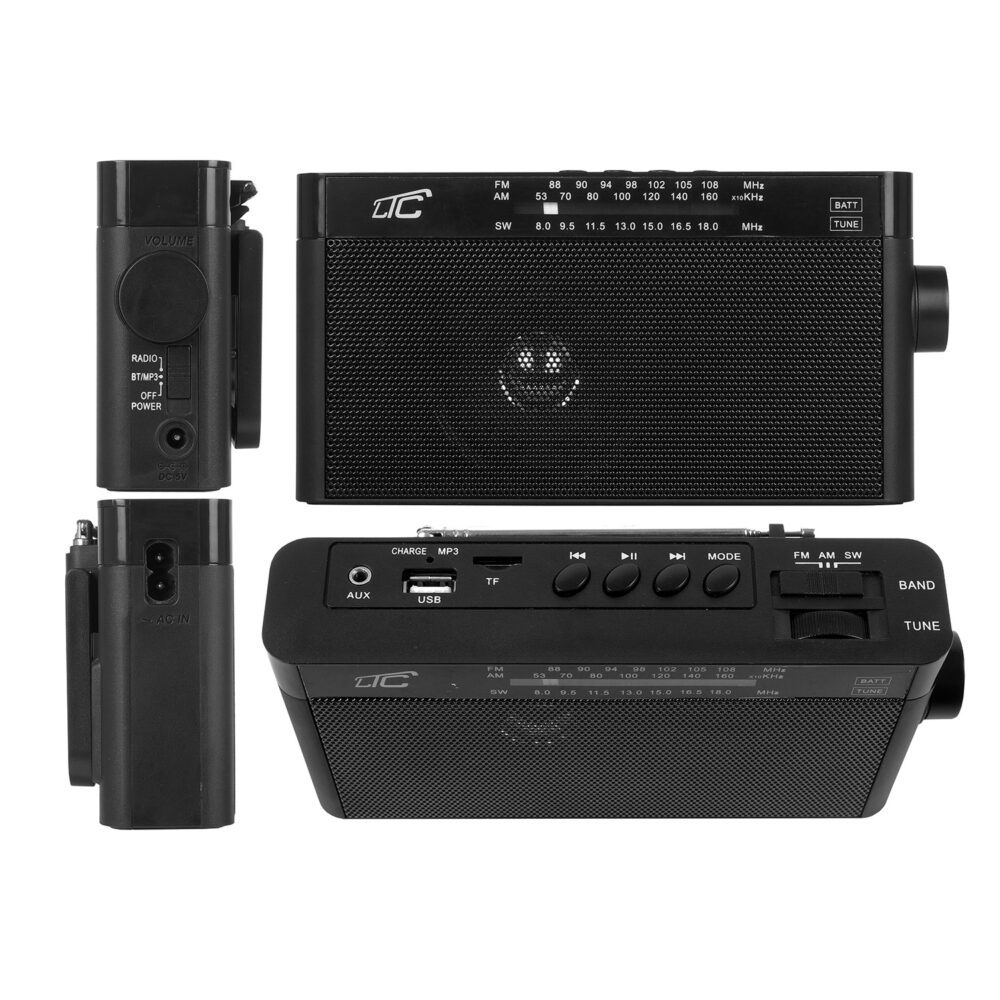 LTC portable radio SONA, Bluetooth, USB, TF, black