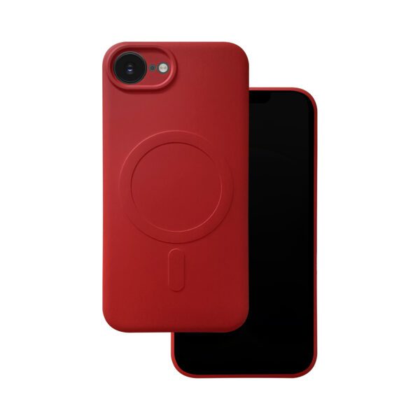 447062_oryg Simple Color Mag case for iPhone 16e red