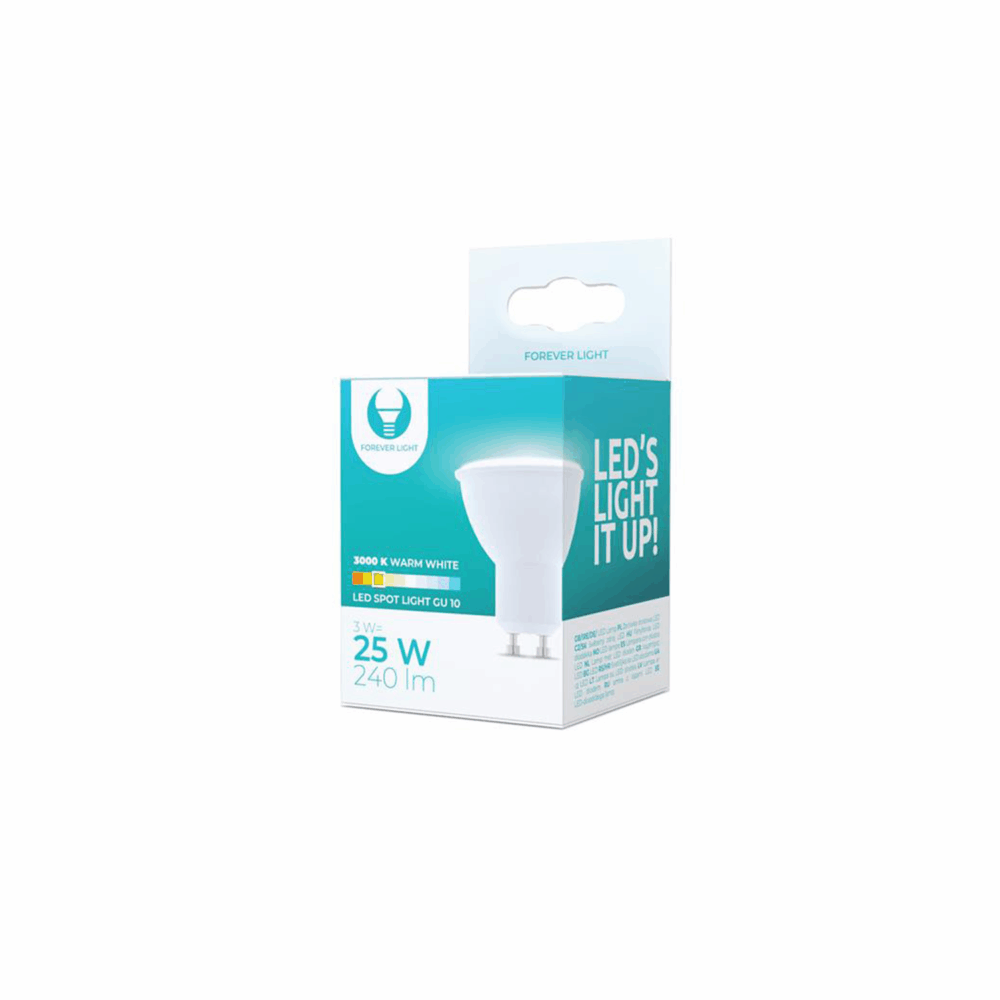 447276_oryg LED Bulb GU10 3W 230V 3000K 240lm Forever Light