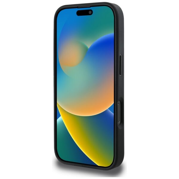 Guess HC MagSafe PU 4G Circle with Classic Logo case for iPhone 16 Pro Max Black