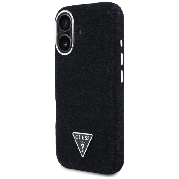 448542_oryg Guess HC MagSafe FW Denim Triangle Logo Case for iPhone 16 Black