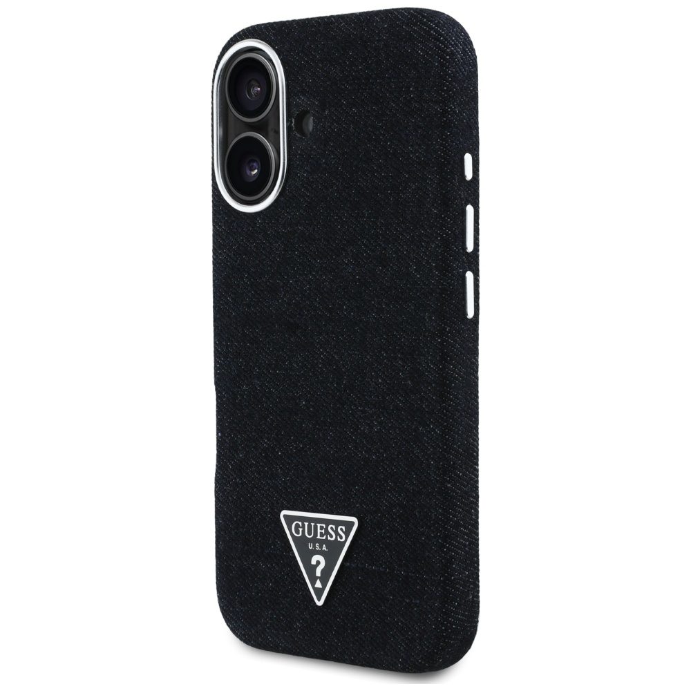 448542_oryg Guess HC MagSafe FW Denim Triangle Logo Case for iPhone 16 Black