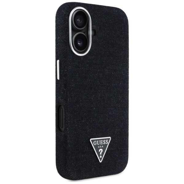 448544_oryg Guess HC MagSafe FW Denim Triangle Logo Case for iPhone 16 Black
