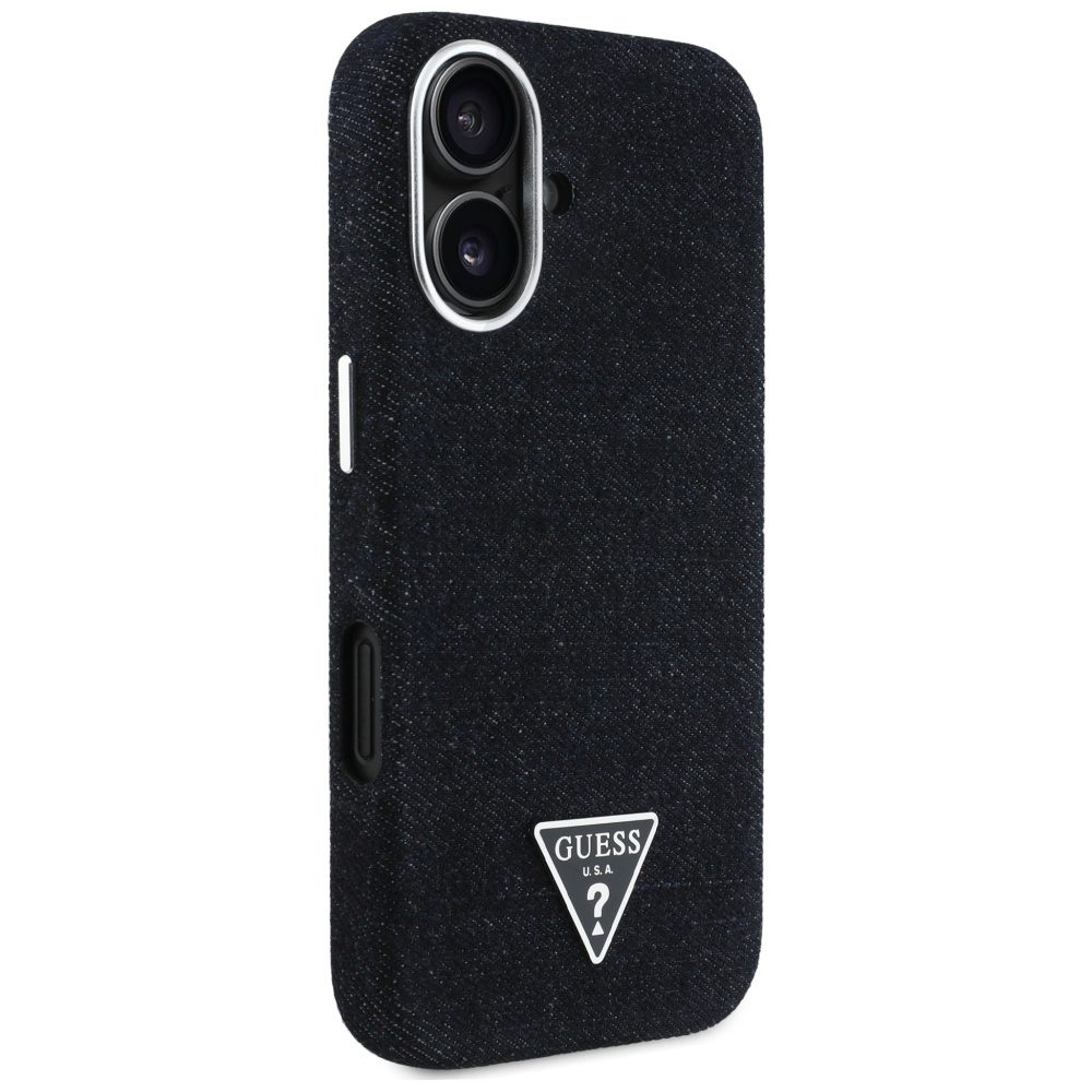 448544_oryg Guess HC MagSafe FW Denim Triangle Logo Case for iPhone 16 Black