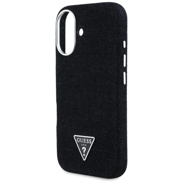 448546_oryg Guess HC MagSafe FW Denim Triangle Logo Case for iPhone 16 Black