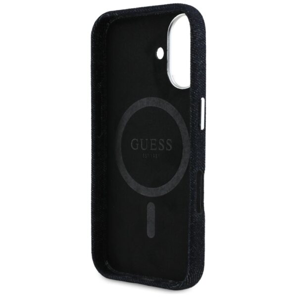 448547_oryg Guess HC MagSafe FW Denim Triangle Logo Case for iPhone 16 Black