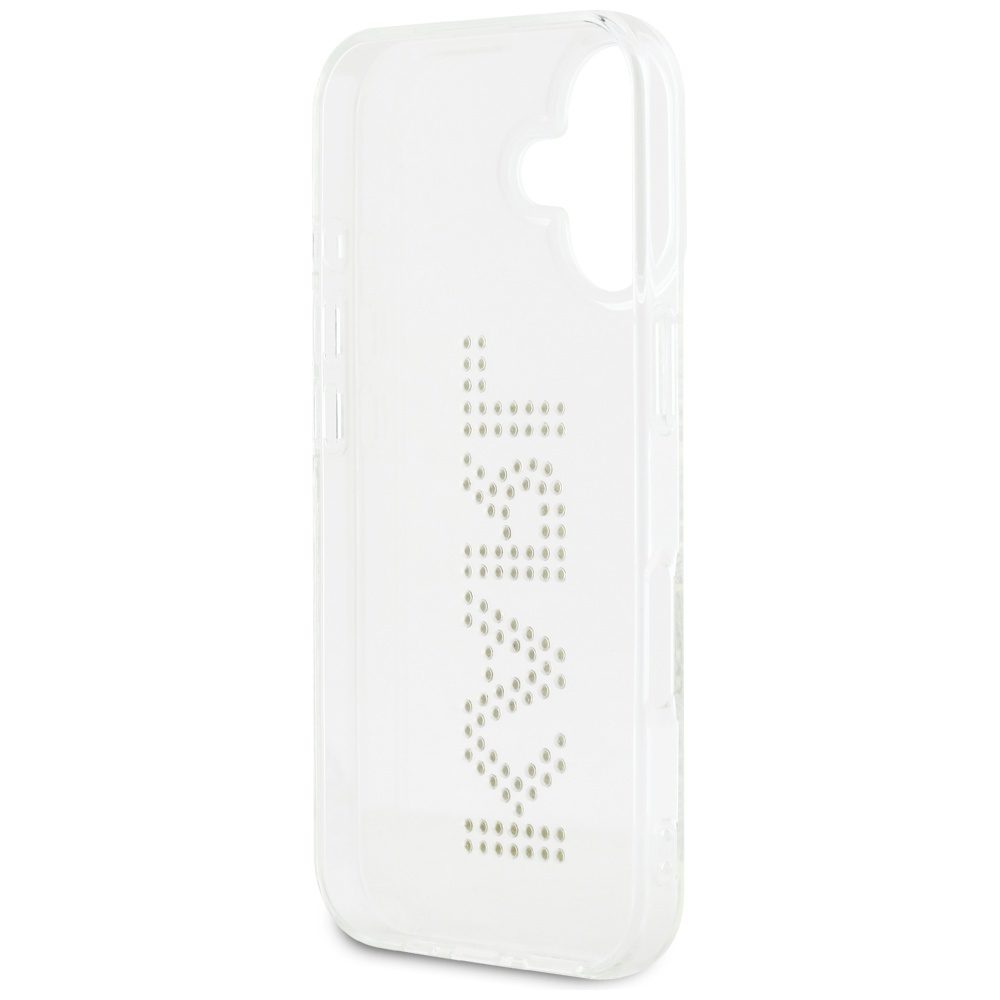 Karl Lagerfeld HC IML Rhinestones Logo case for iPhone 16 Transparent