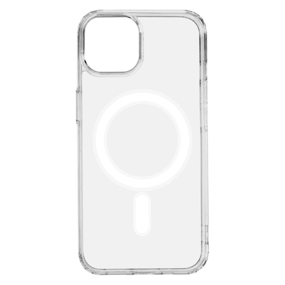 Anti Shock 1,5 mm Mag case for iPhone 14 6,1" transparent big hole