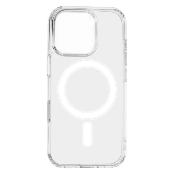 Anti Shock 1,5 mm Mag case for iPhone 16 Pro 6,3" transparent big hole + button
