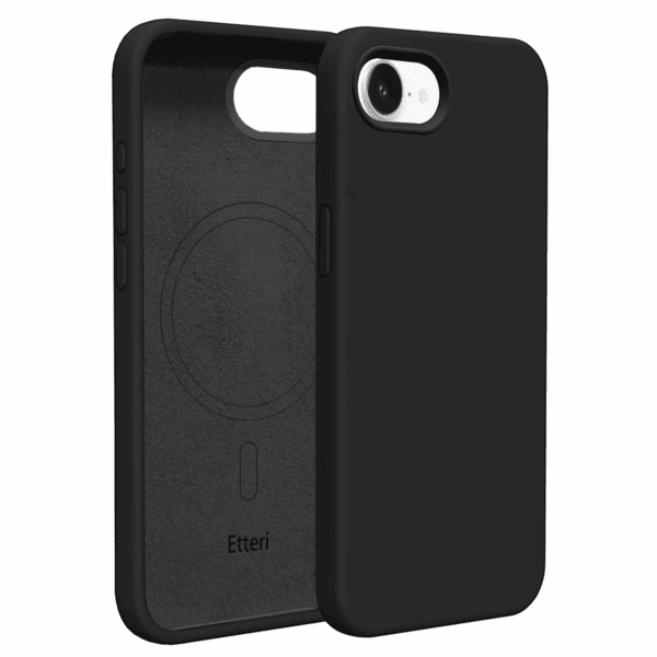 Etteri Silicone Mag case for iPhone 16e black