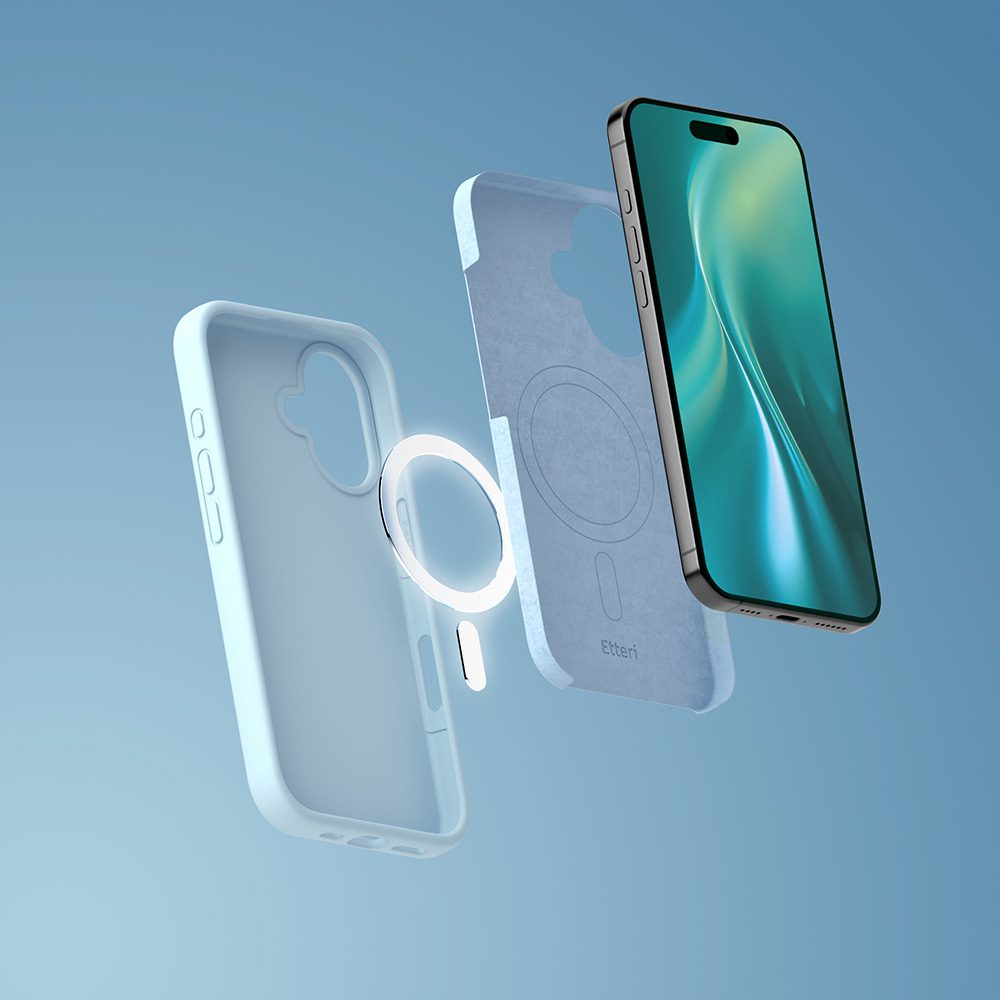 449455_oryg Etteri Silicone Mag case for iPhone 17 Pro light blue