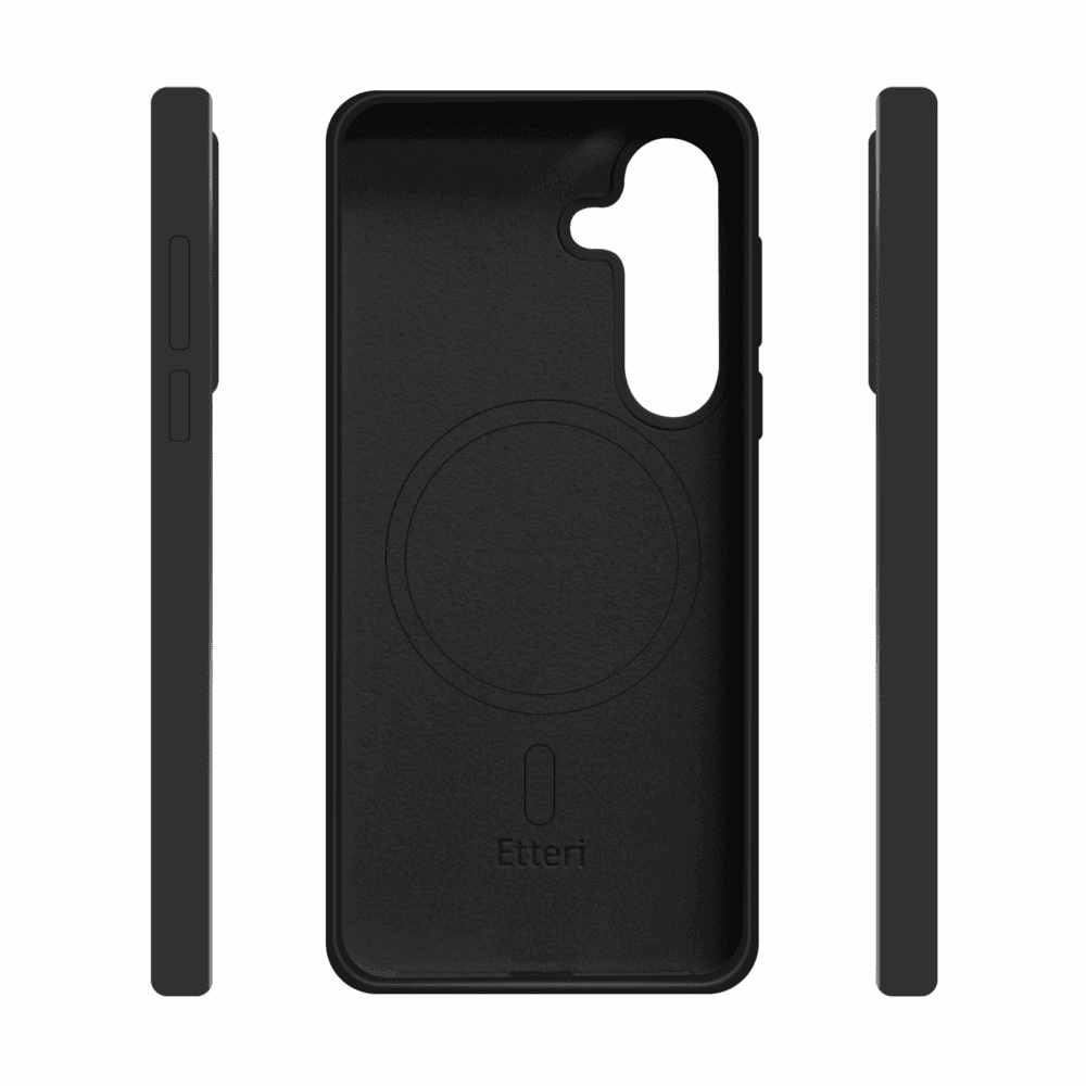449472_oryg Etteri Silicone Mag case for Samsung Galaxy S25 Plus black