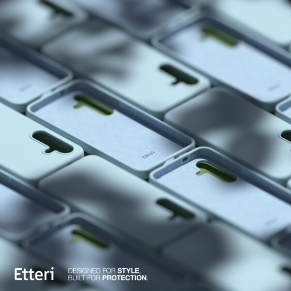 Etteri Silicone Mag case for Samsung Galaxy S25 light blue