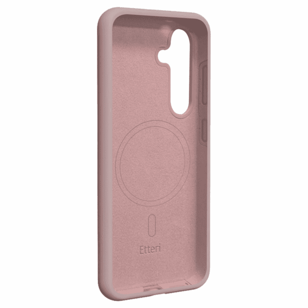 Etteri Silicone Mag case for Samsung Galaxy S25 light pink