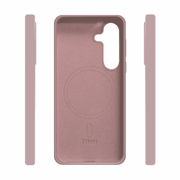Etteri Silicone Mag case for Samsung Galaxy S25 light pink