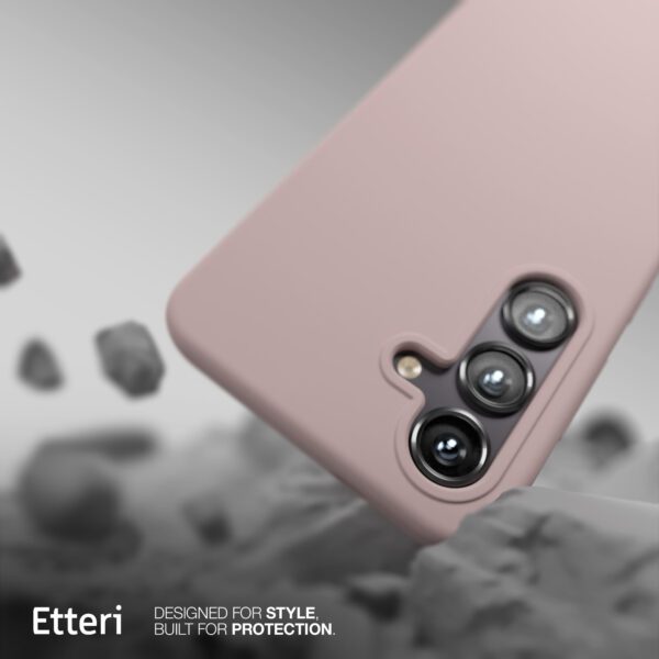 Etteri Silicone Mag case for Samsung Galaxy S25 light pink