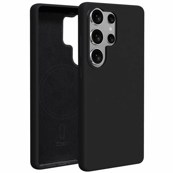 Etteri Silicone Mag case for Samsung Galaxy S25 Ultra black