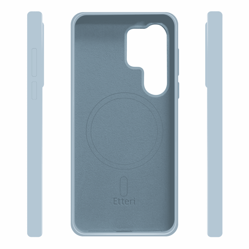 449515_oryg Etteri Silicone Mag case for Samsung Galaxy S25 Ultra light blue