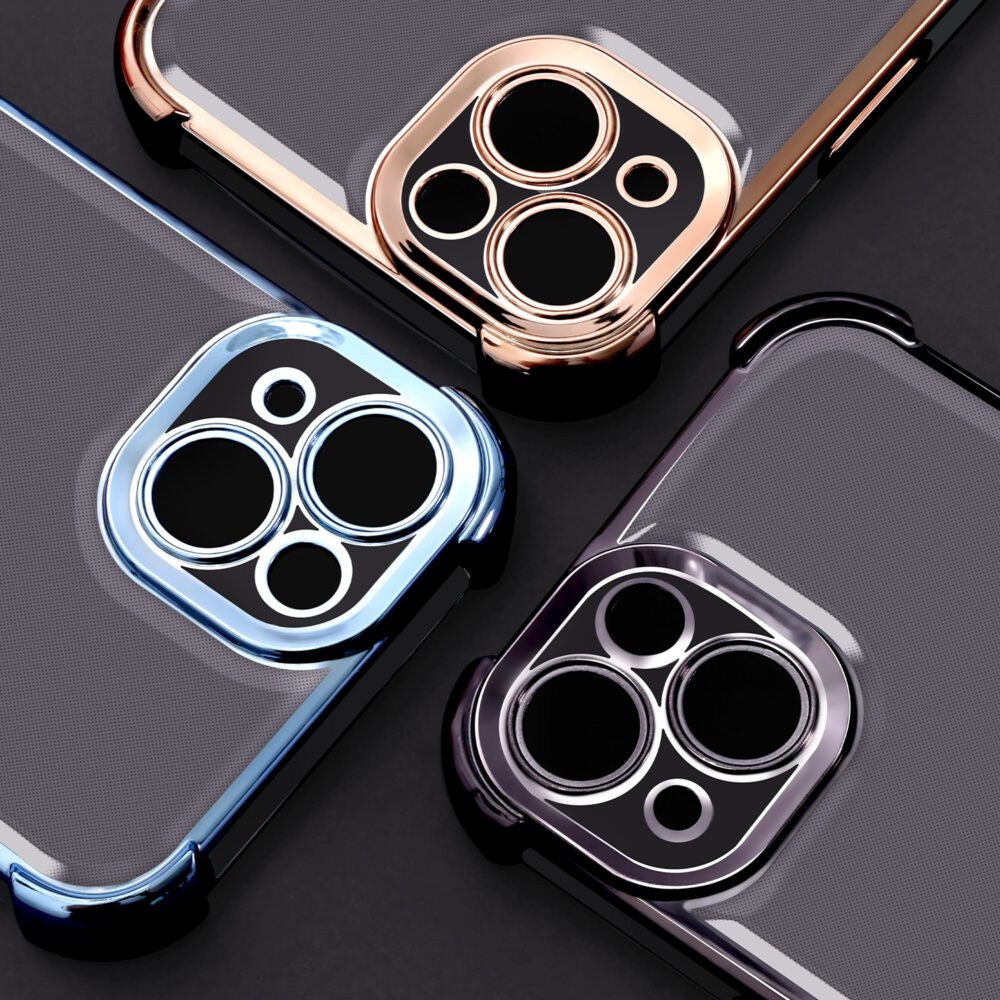 449603_oryg Anti Shock Chrome case for iPhone 14 Pro 6,1" blue