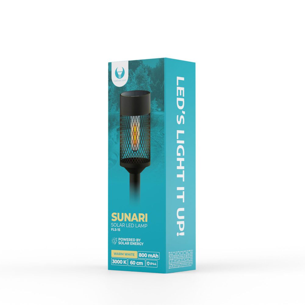449722_oryg Forever Light Solar LED Lamp Steel Post SUNARI FLS-15 black