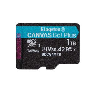 Kingston memory card 1TB microSDXC Canvas Go Plus Gen4 200MB/s A2 U3 V30
