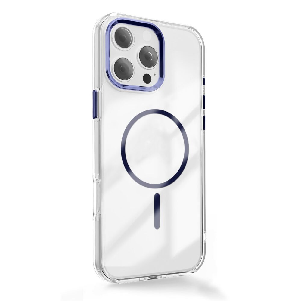 450156_oryg Clear Thin Mag case for iPhone 16 Pro 6,3" blue