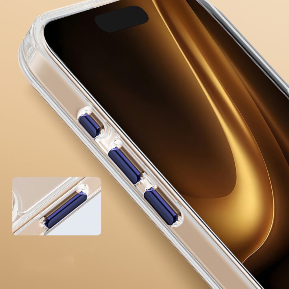 450158_oryg Clear Thin Mag case for iPhone 16 Pro 6,3" blue
