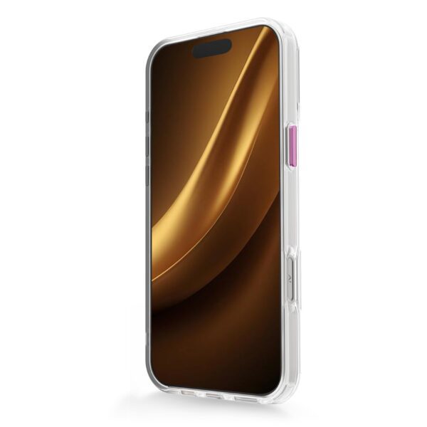 450163_oryg Clear Thin Mag case for iPhone 16 6,1" pink