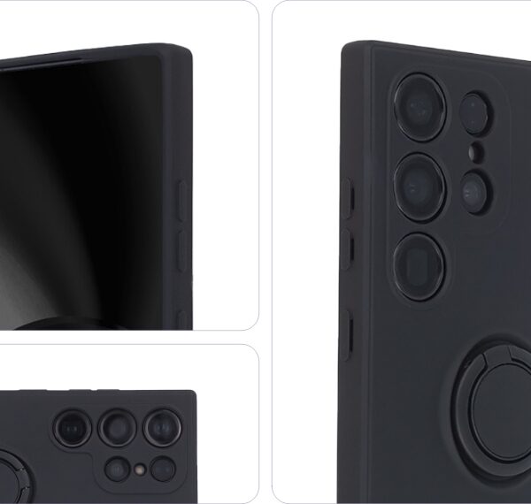 Finger Ring iPhone 16 cover black