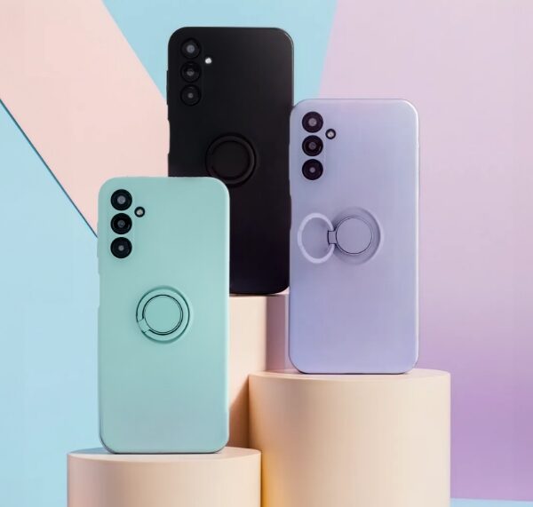 Finger Ring iPhone 16 cover black