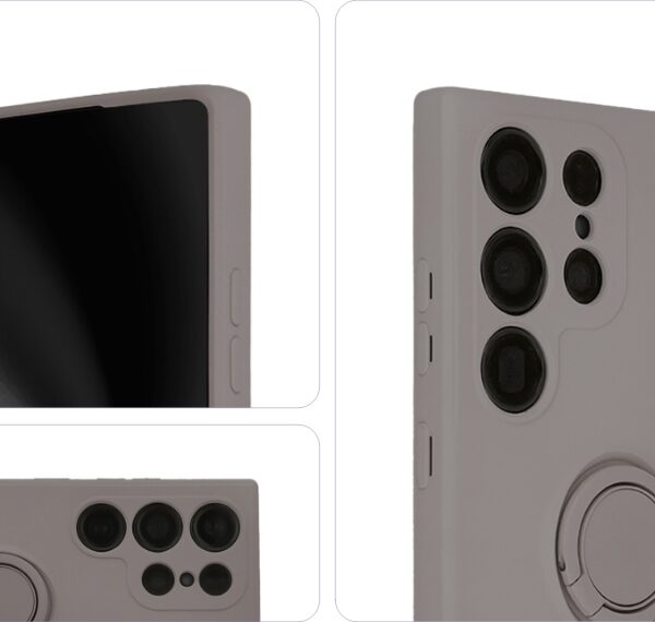 Finger Ring Case for Samsung Galaxy S23 Ultra light gray