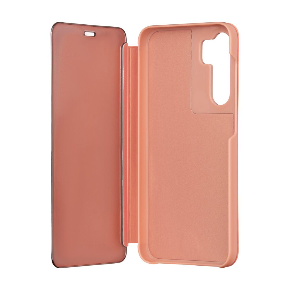Fold Mirror View Case for Samsung Galaxy A54 pink
