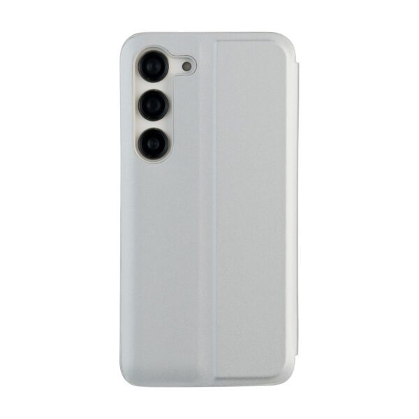 Fold Mirror View Case for Samsung Galaxy S23 silver