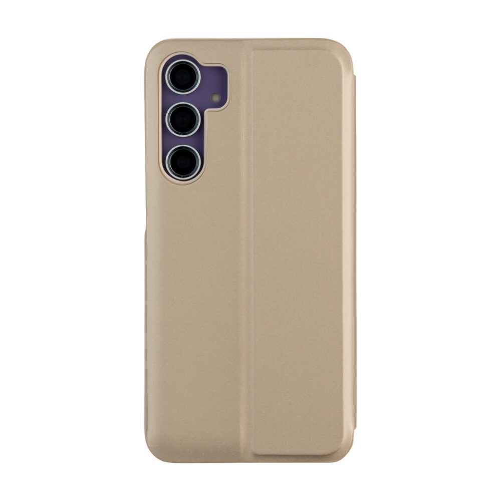 Fold Mirror View Case for Samsung Galaxy S23 gold