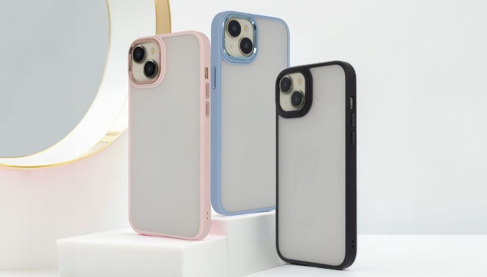 450376_oryg Satin Elegant Matt Case for iPhone 15 Pro Max 6,7" black