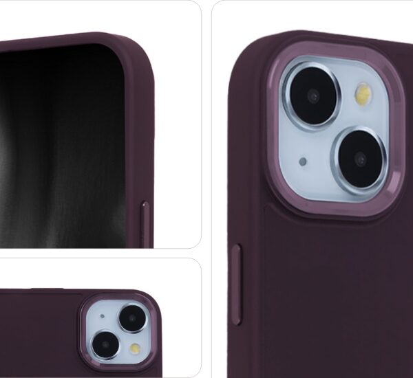 Satin Touch Case for Samsung Galaxy S24 Plus burgundy