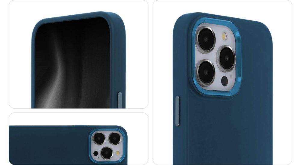 Satin Touch Case for Samsung Galaxy S24 Ultra dark blue