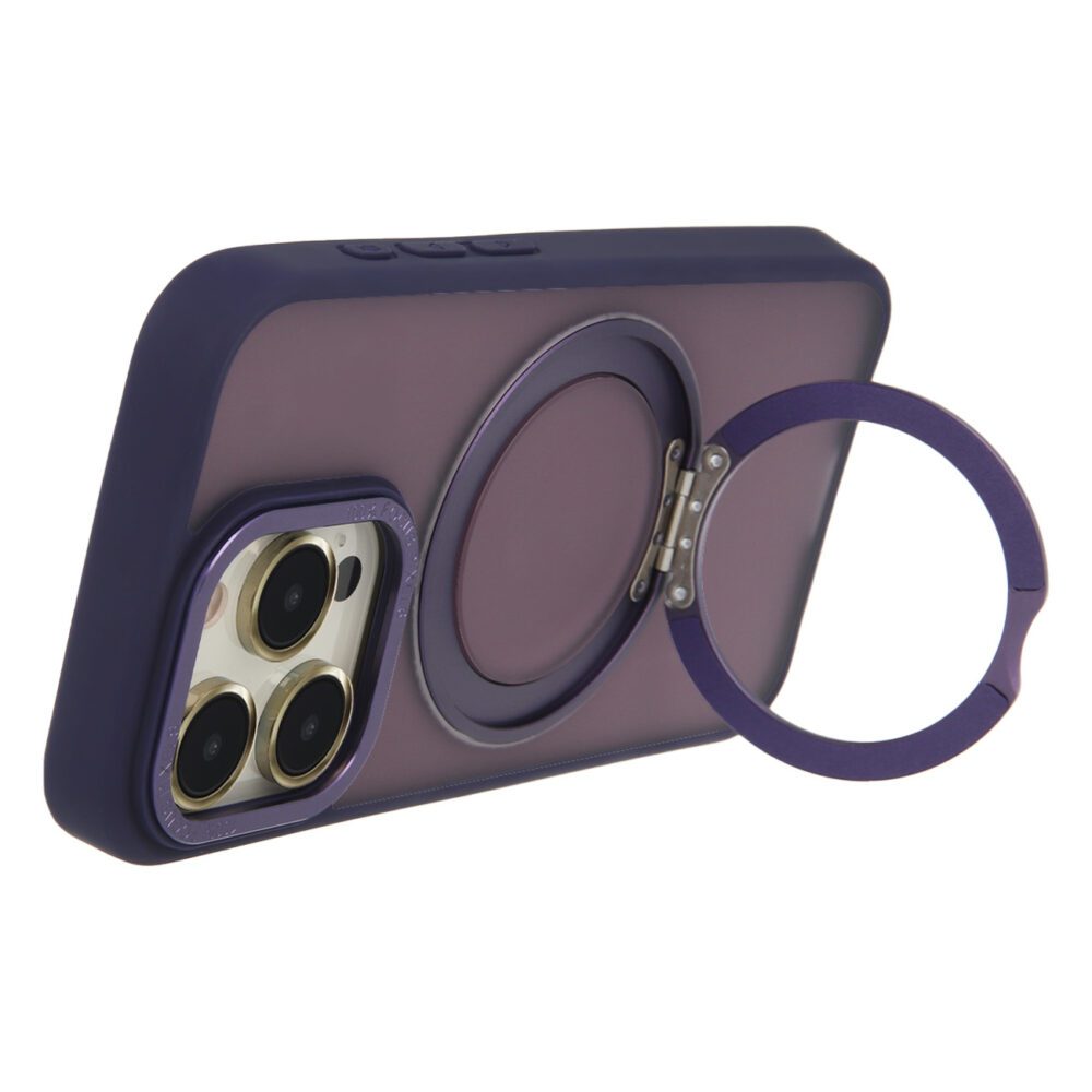 450407_oryg Secure Spinning Mag Case for iPhone 14 Pro 6,1" purple
