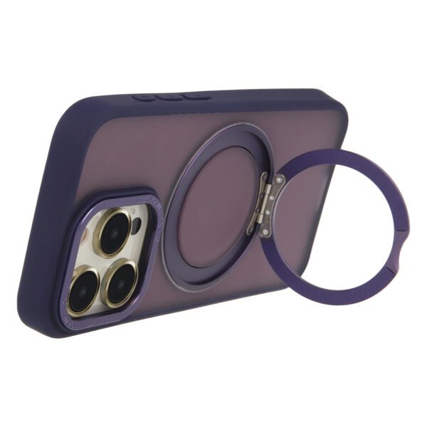 450407_oryg Secure Spinning Mag Case for iPhone 14 Pro 6,1" purple