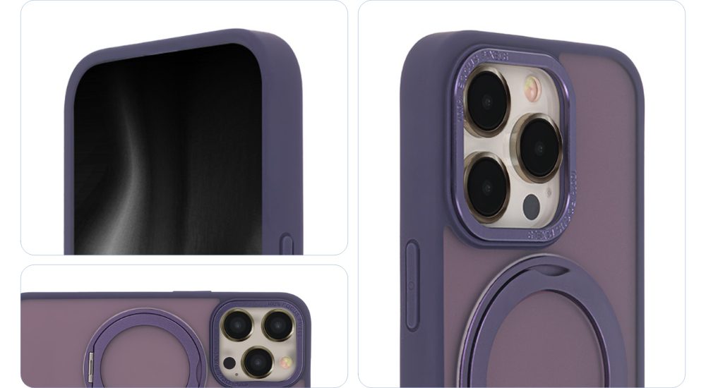 450408_oryg Secure Spinning Mag Case for iPhone 14 Pro 6,1" purple