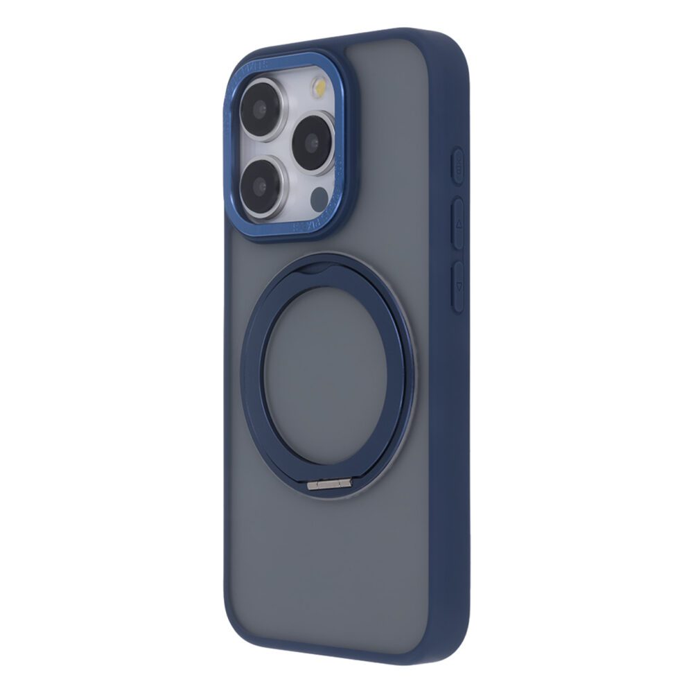 450410_oryg Secure Spinning Mag Case for iPhone 15 Pro 6,1" navy blue