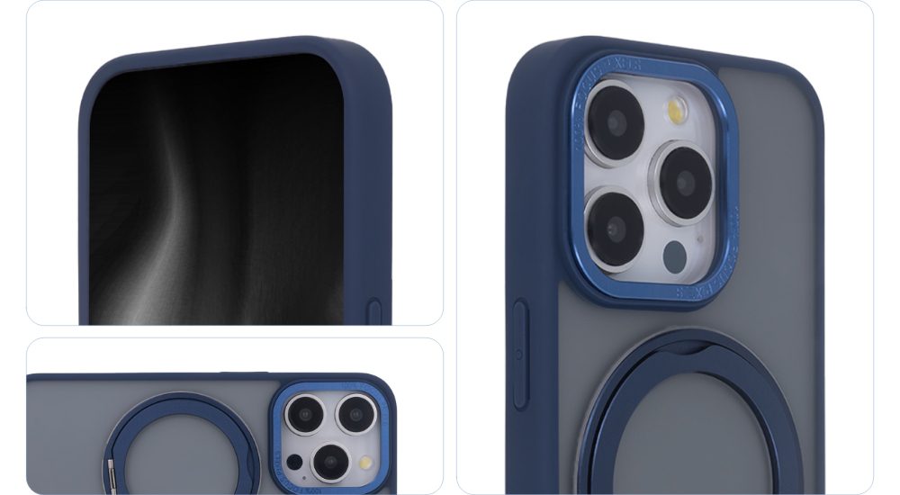 450413_oryg Secure Spinning Mag Case for iPhone 15 Pro 6,1" navy blue