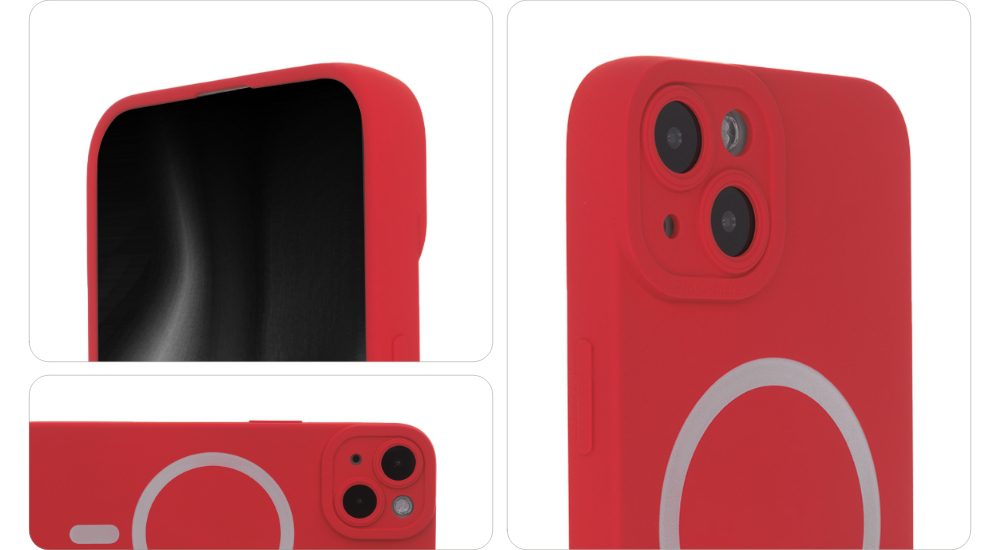 450446_oryg Silicon Soft Mag Case for iPhone 15 Pro 6,1" red