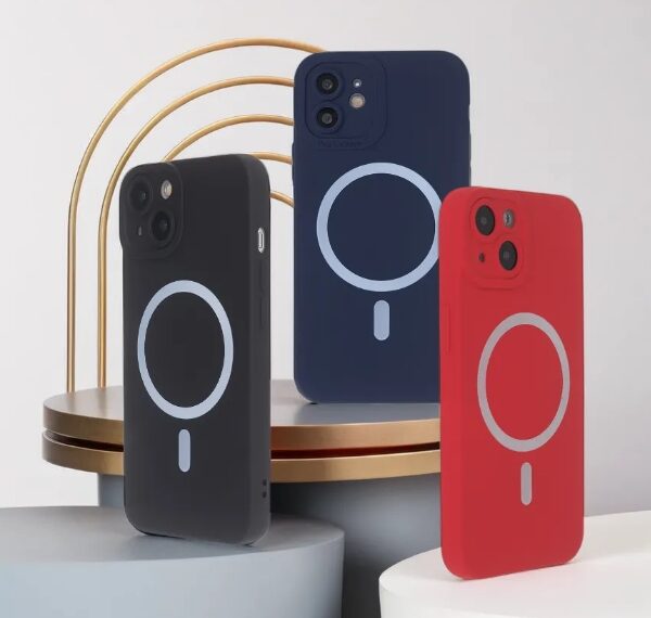 Silicon Soft Mag Case for iPhone 15 Pro 6,1" red