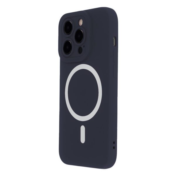 Silicon Soft Mag Case for iPhone 15 Pro 6,1" dark blue