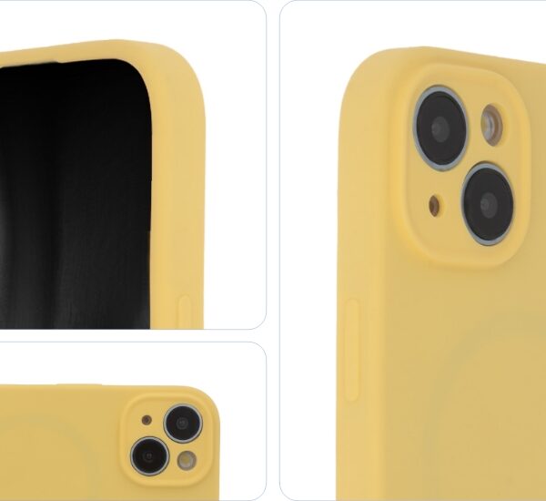 450478_oryg Soft Touch Mag Case for iPhone 15 Pro Max 6,7" pastel yellow